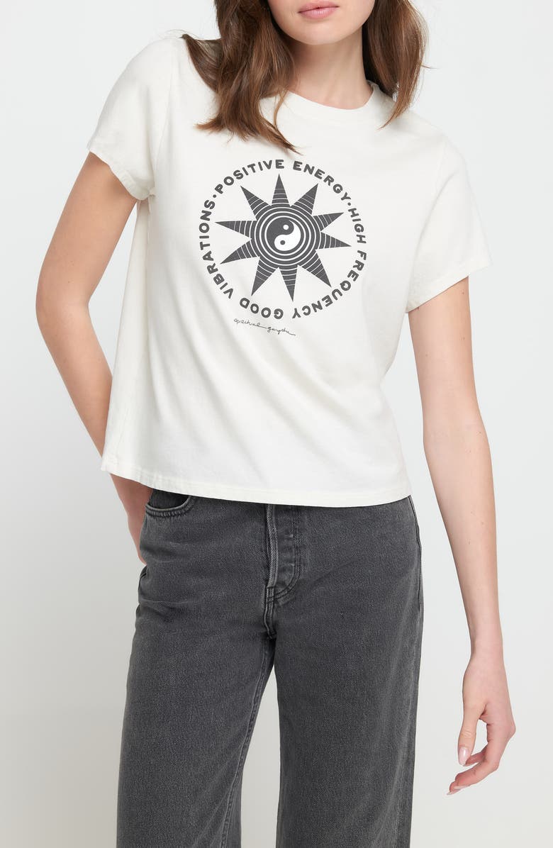 Spiritual Gangster Yin Yang Star Lila Graphic T-Shirt, Main, color, 