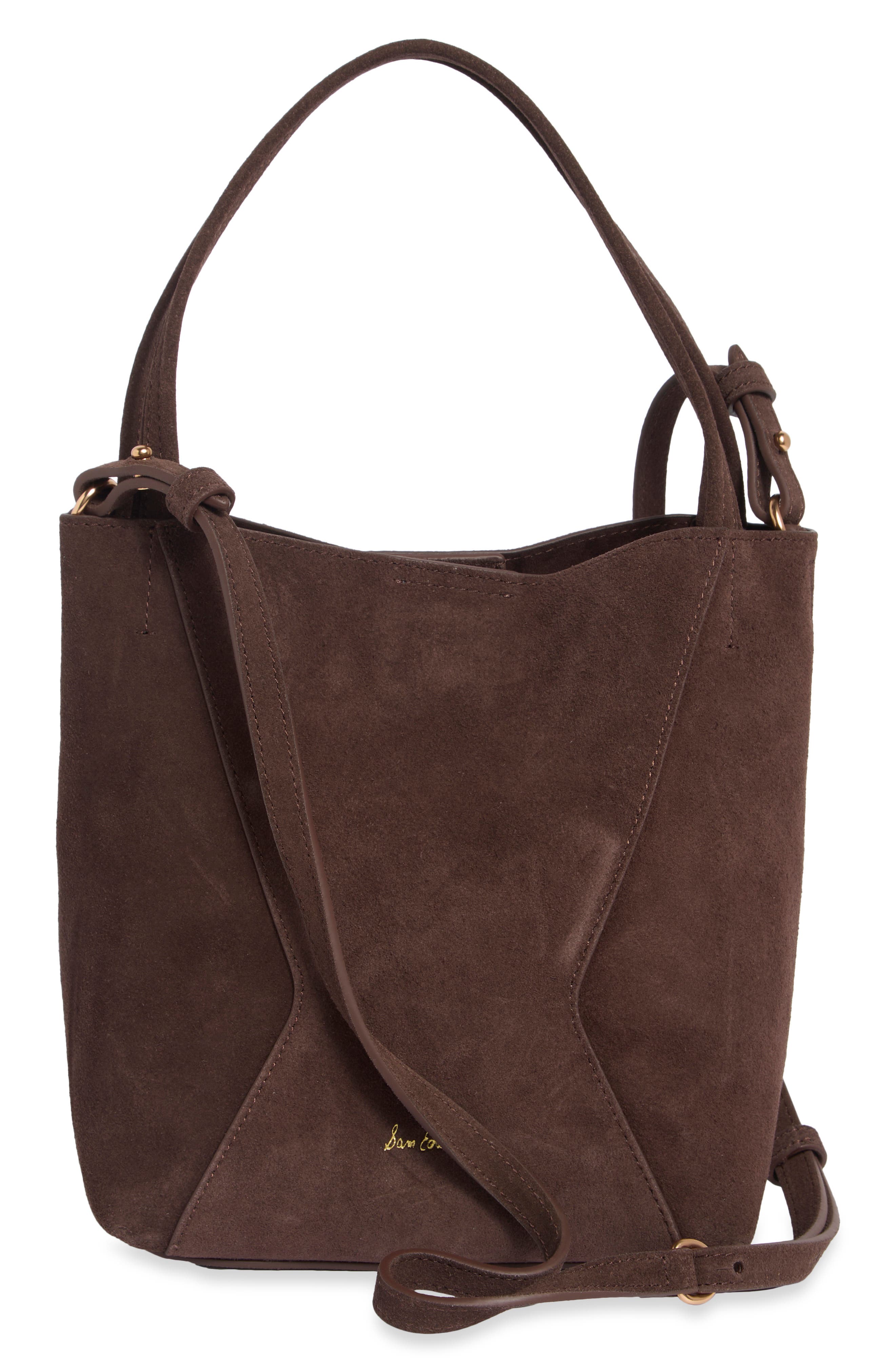Rhett Fringe Suede Crossbody Bag, Alternate, color, DARK BROWN