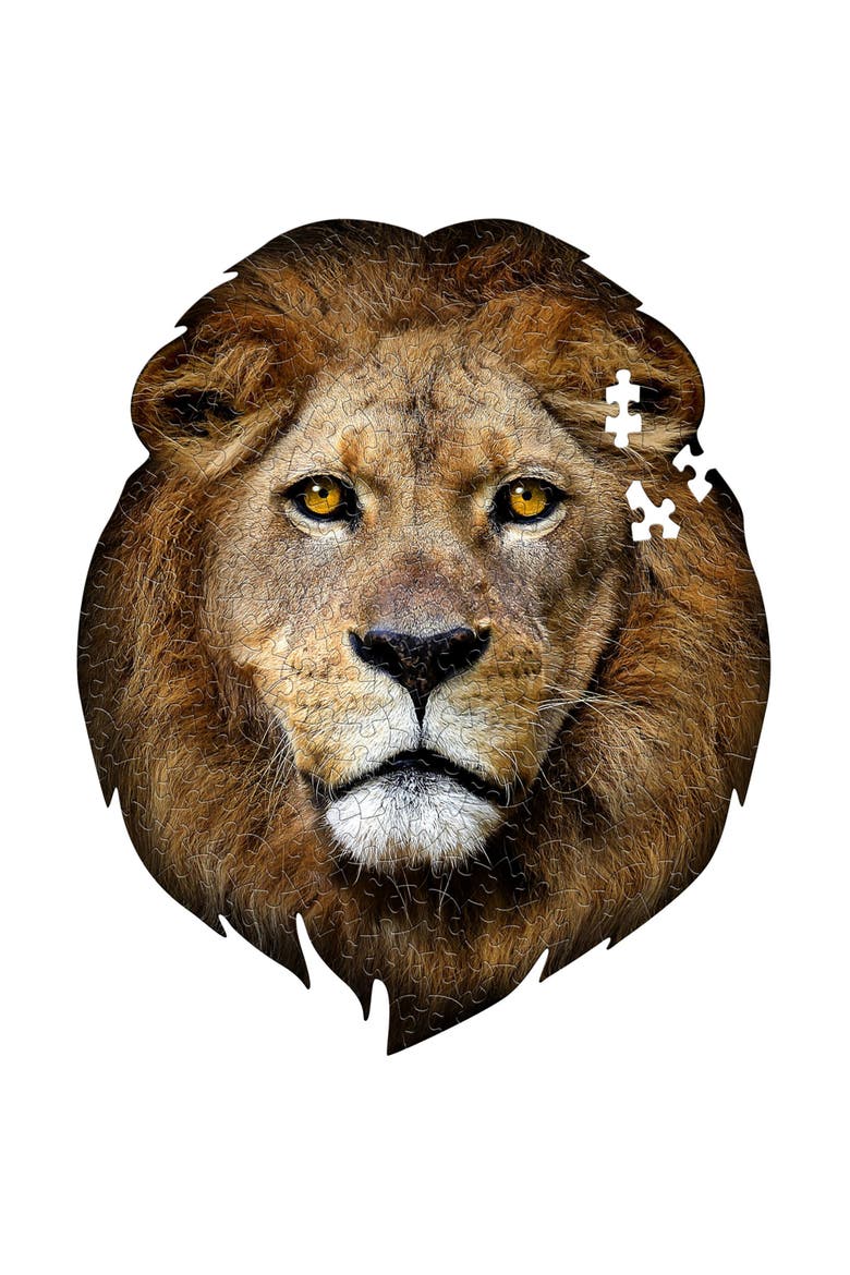I Am Lion 300 Pieces Animal Shaped Jigsaw Puzzle, Alternate, color, Multicolored