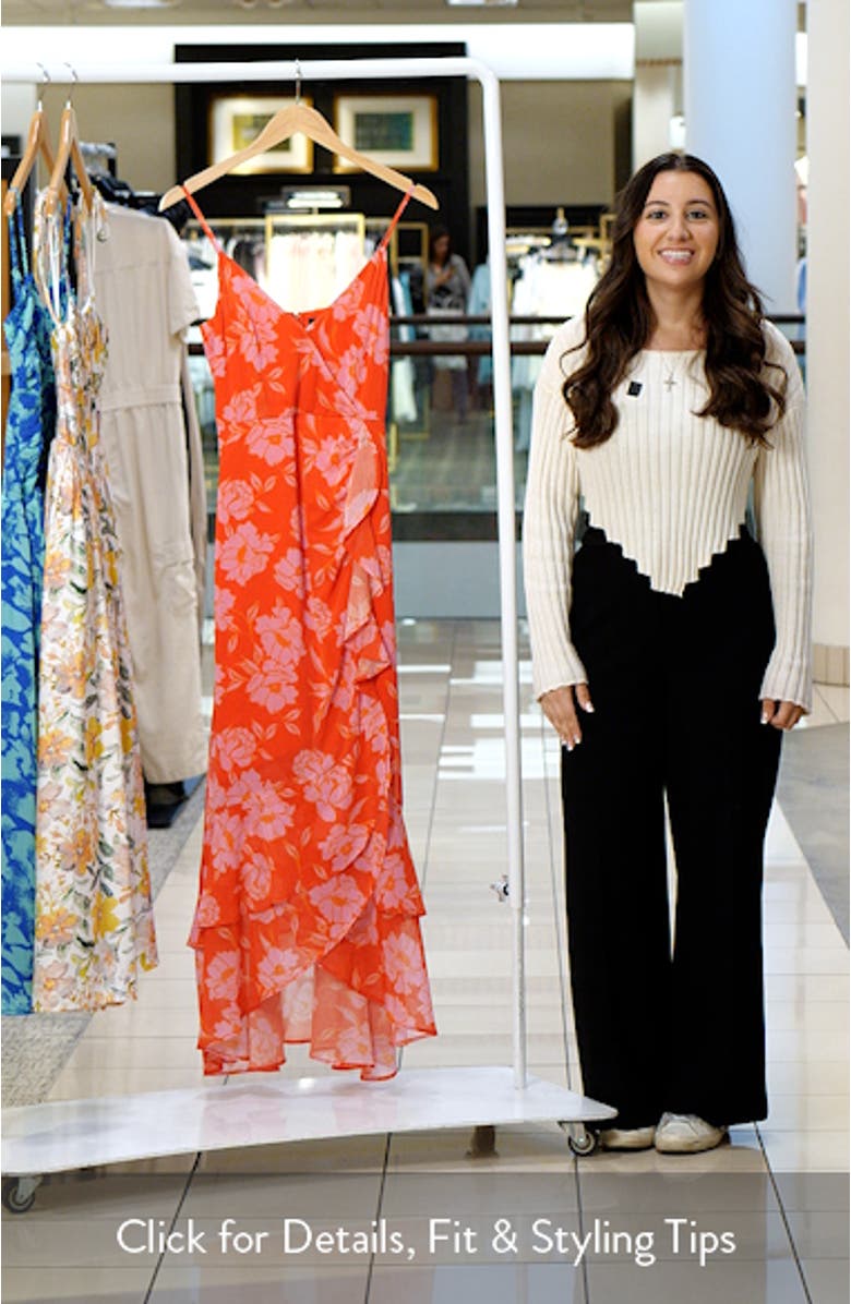 Escape to Paradise Ruffle High-Low Maxi Dress, sales video thumbnail