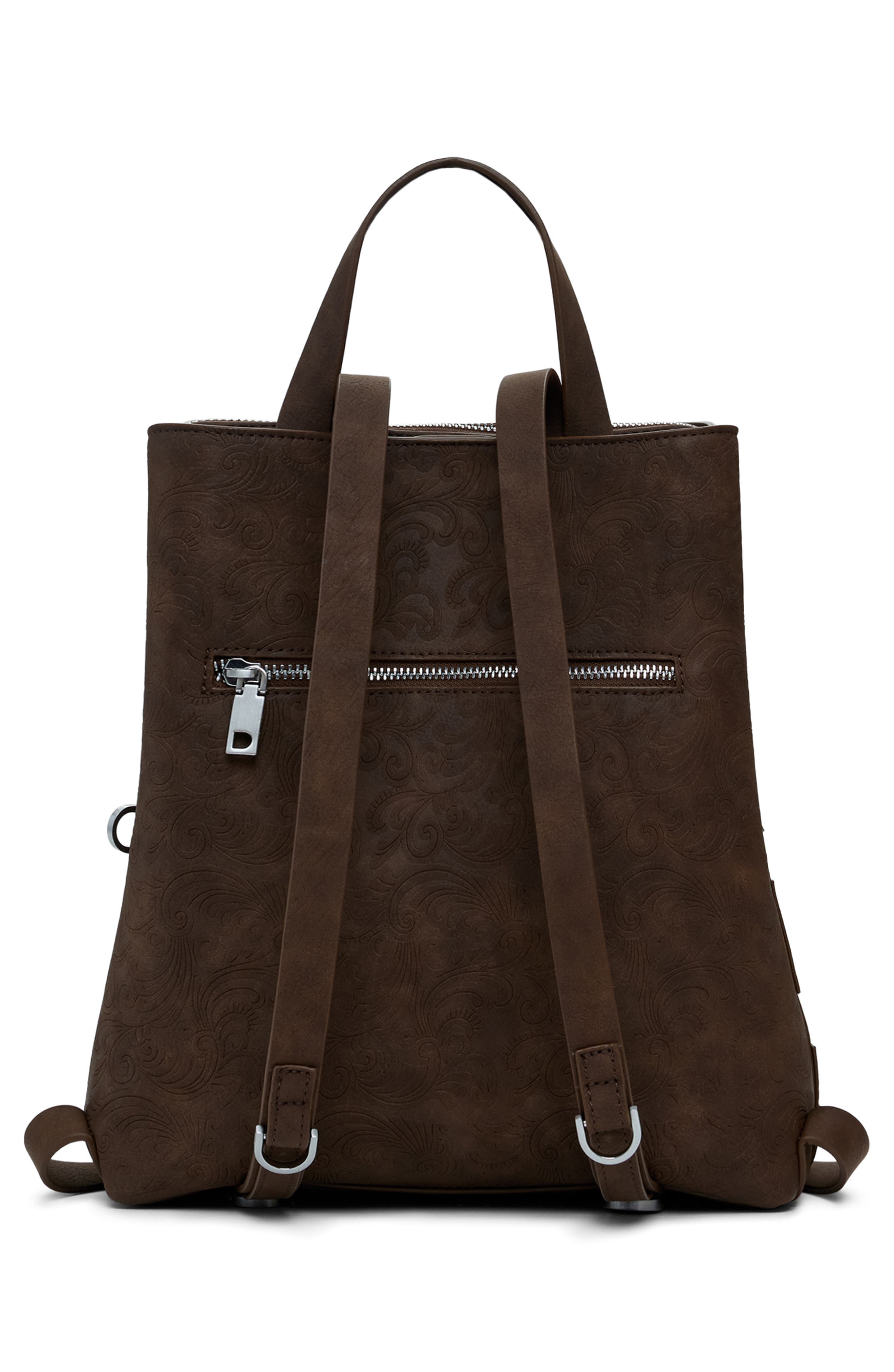 Desigual Medium Faux Leather Backpack, Alternate, color, 