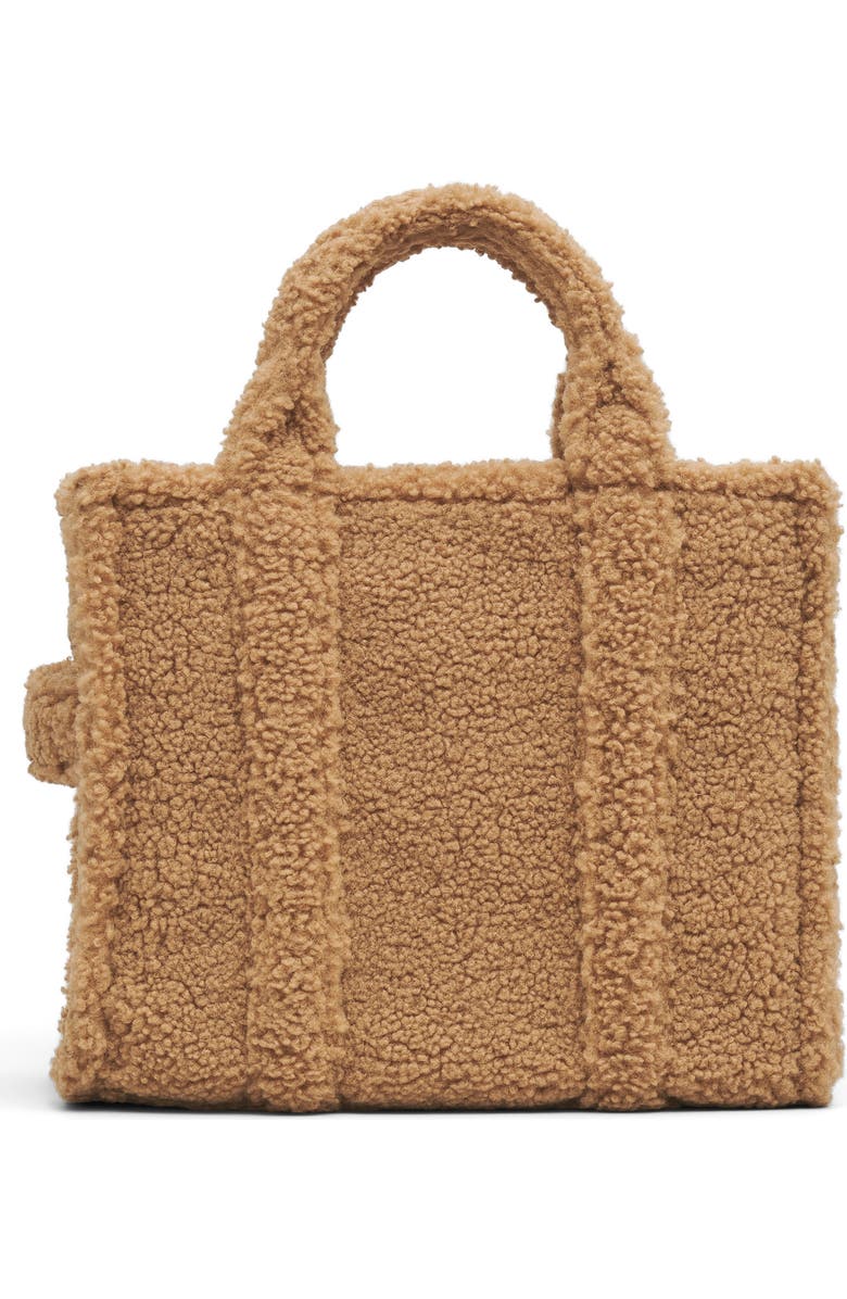 Marc Jacobs The Teddy Medium Faux Fur Tote Bag, Alternate, color, Camel