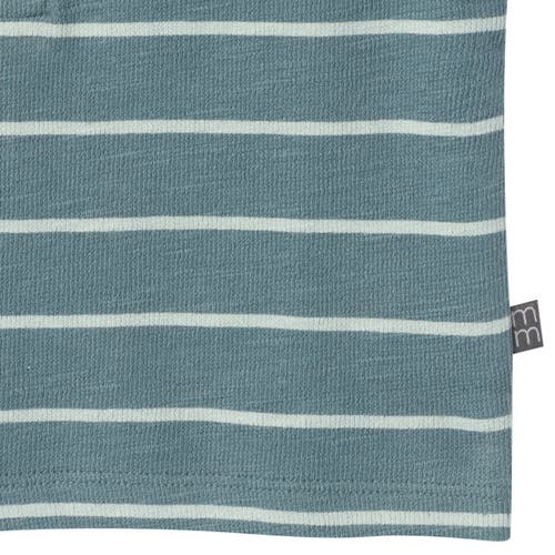 Modern Moments™ By Gerber Henley Shirt And Shorts Set In Medium Teal Stripe