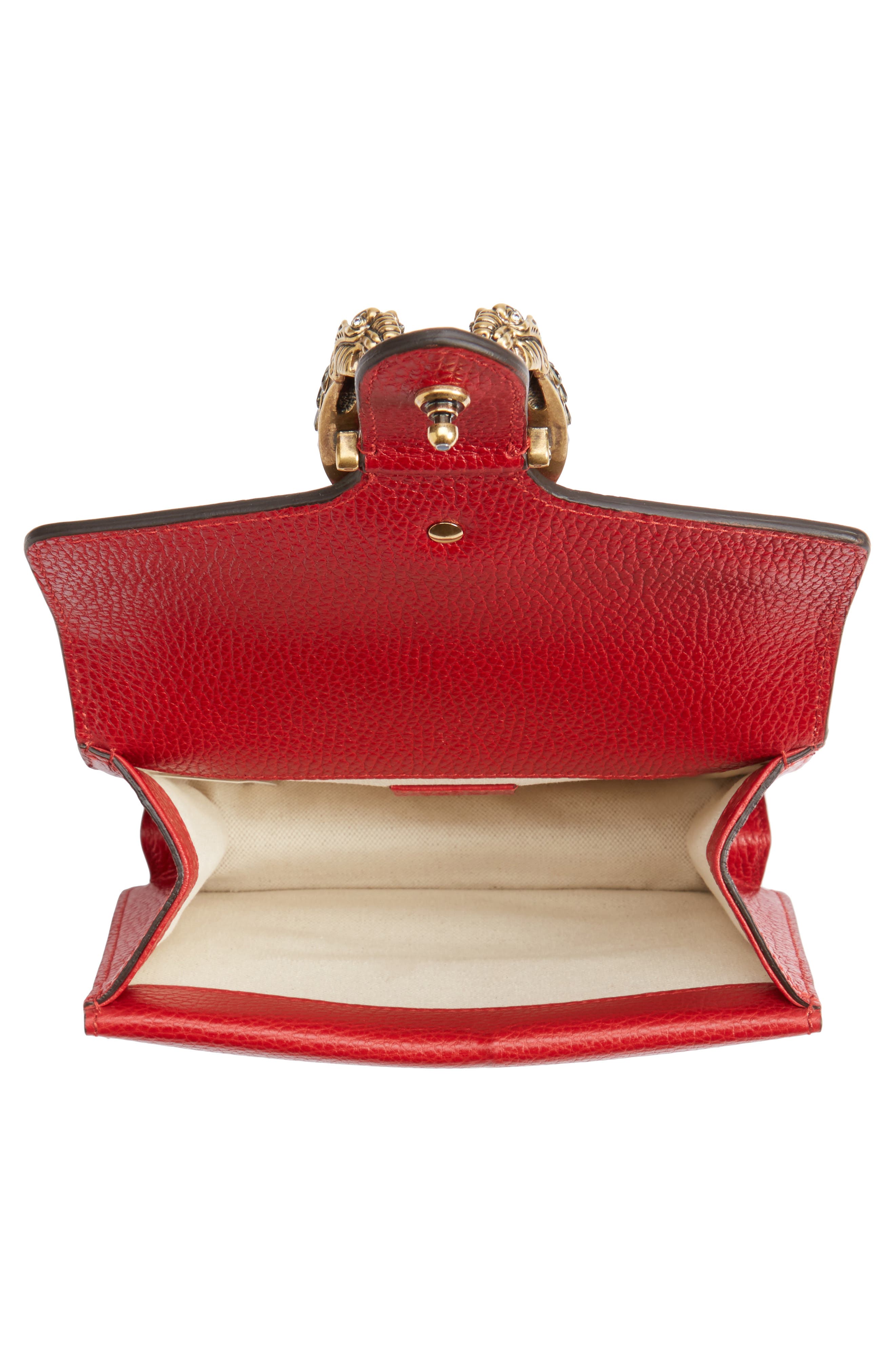 Gucci Mini Dionysus Leather Shoulder Bag, Alternate, color, 