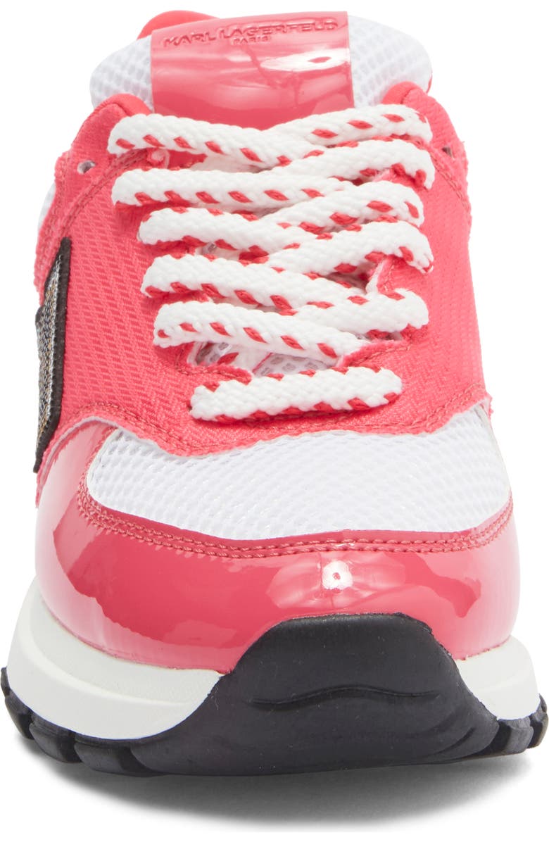 KARL LAGERFELD PARIS Mayu Sneaker, Alternate, color, White/ Teaberry