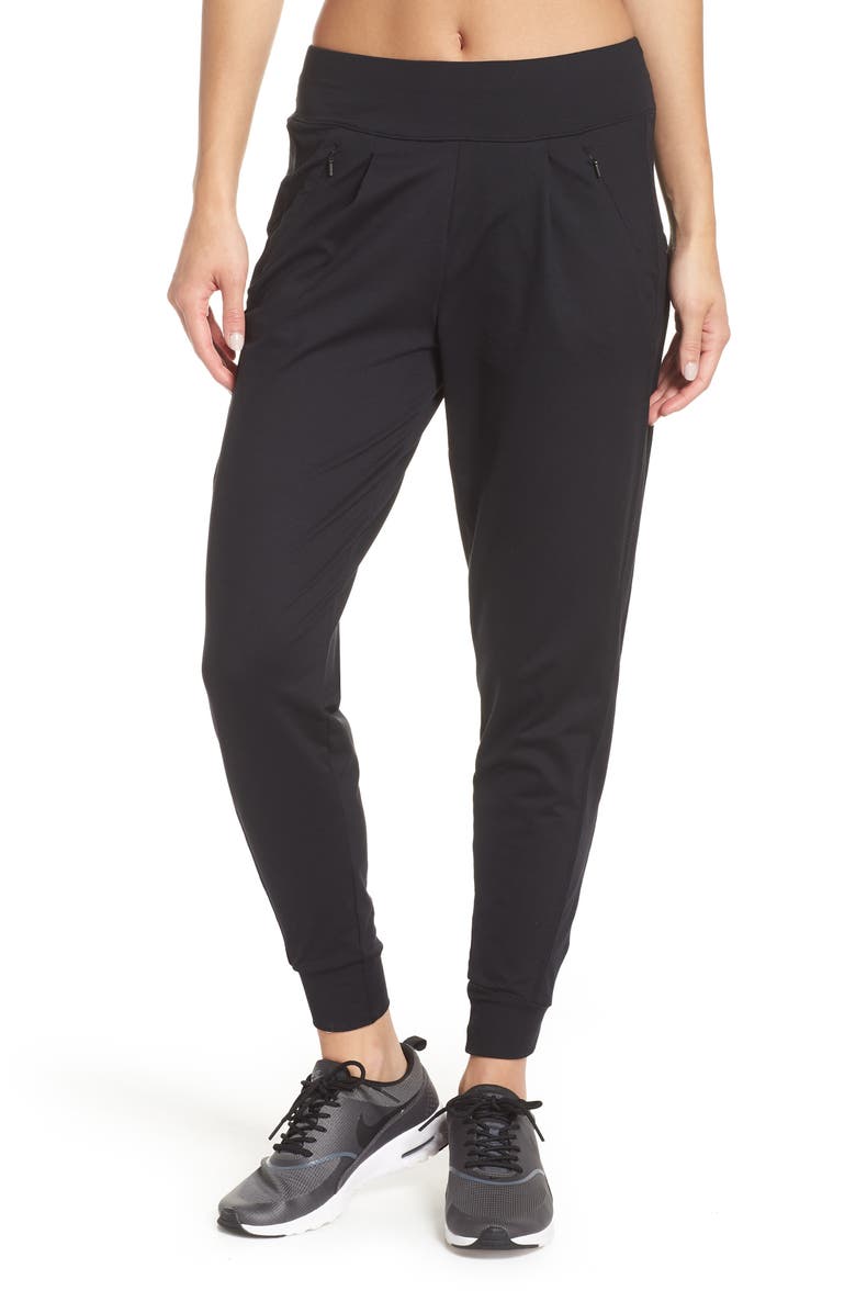 Zella Taylor Slim Recycled Knit Jogger Pants, Main, color,