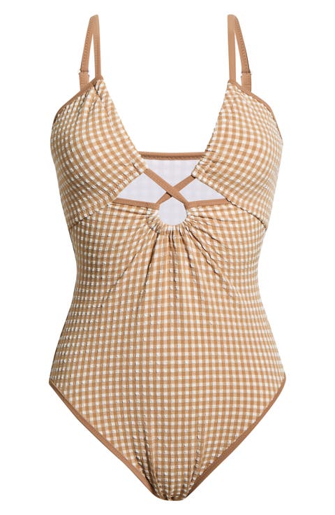 Keyhole One-Piece Swimsuit