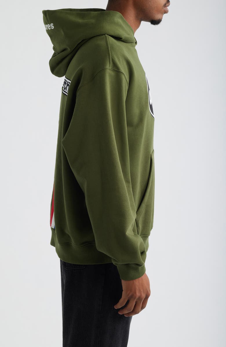 PLEASURES Knebworth Hoodie, Alternate, color, Olive