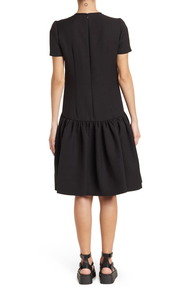 McQueen Alexander McQueen Cap Sleeve Flounce Hem Dress, Alternate, color, 