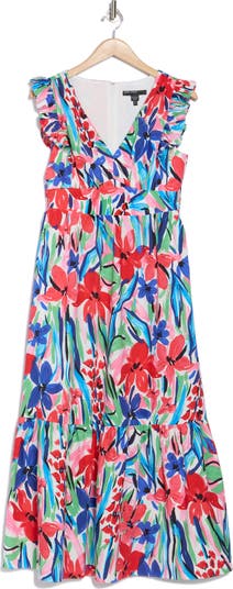 Floral Ruffle Tiered Maxi Dress