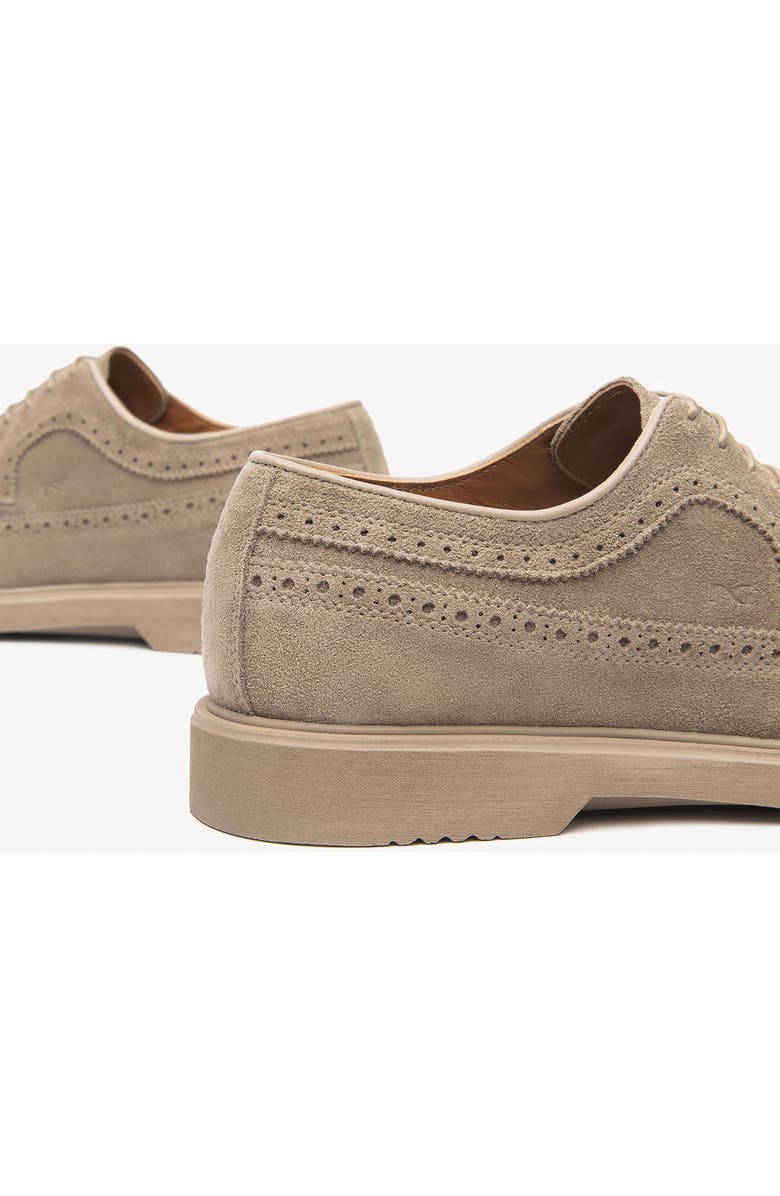 NeroGiardini Wingtip Derby, Alternate, color, Taupe