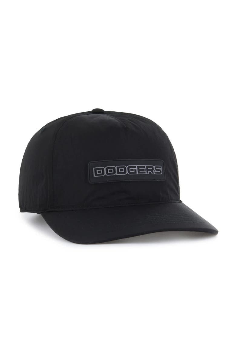 Men's '47 Black Los Angeles Dodgers Quiet Outdoors Hitch Adjustable Hat, Alternate, color, Black