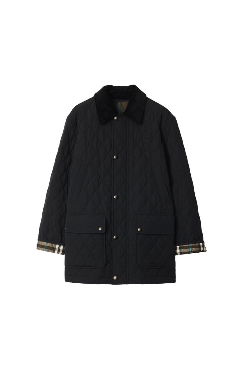 Burberry Quilted Nylon Barn Jacket, Alternate, color, 