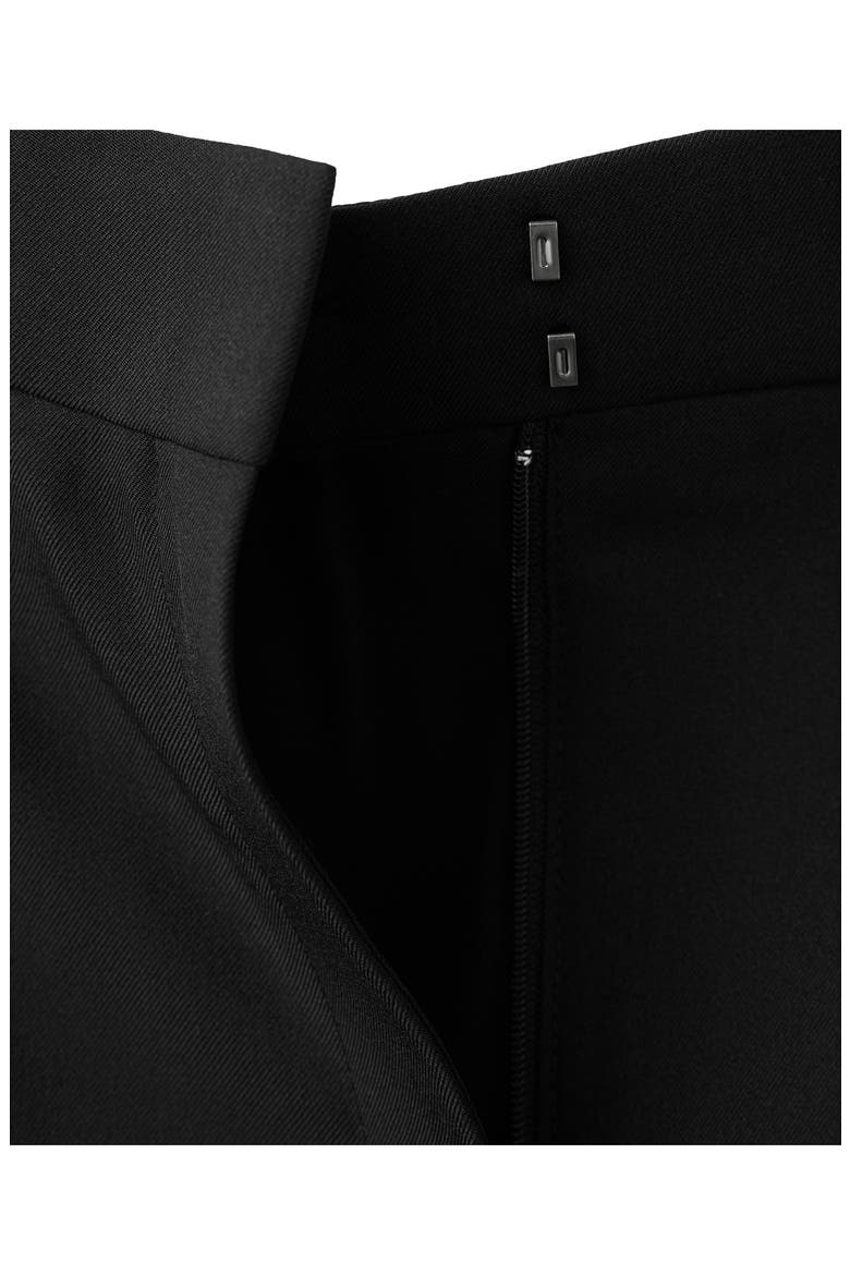 Roma Straight Leg Tailored Trousers, Alternate, color, BLACK