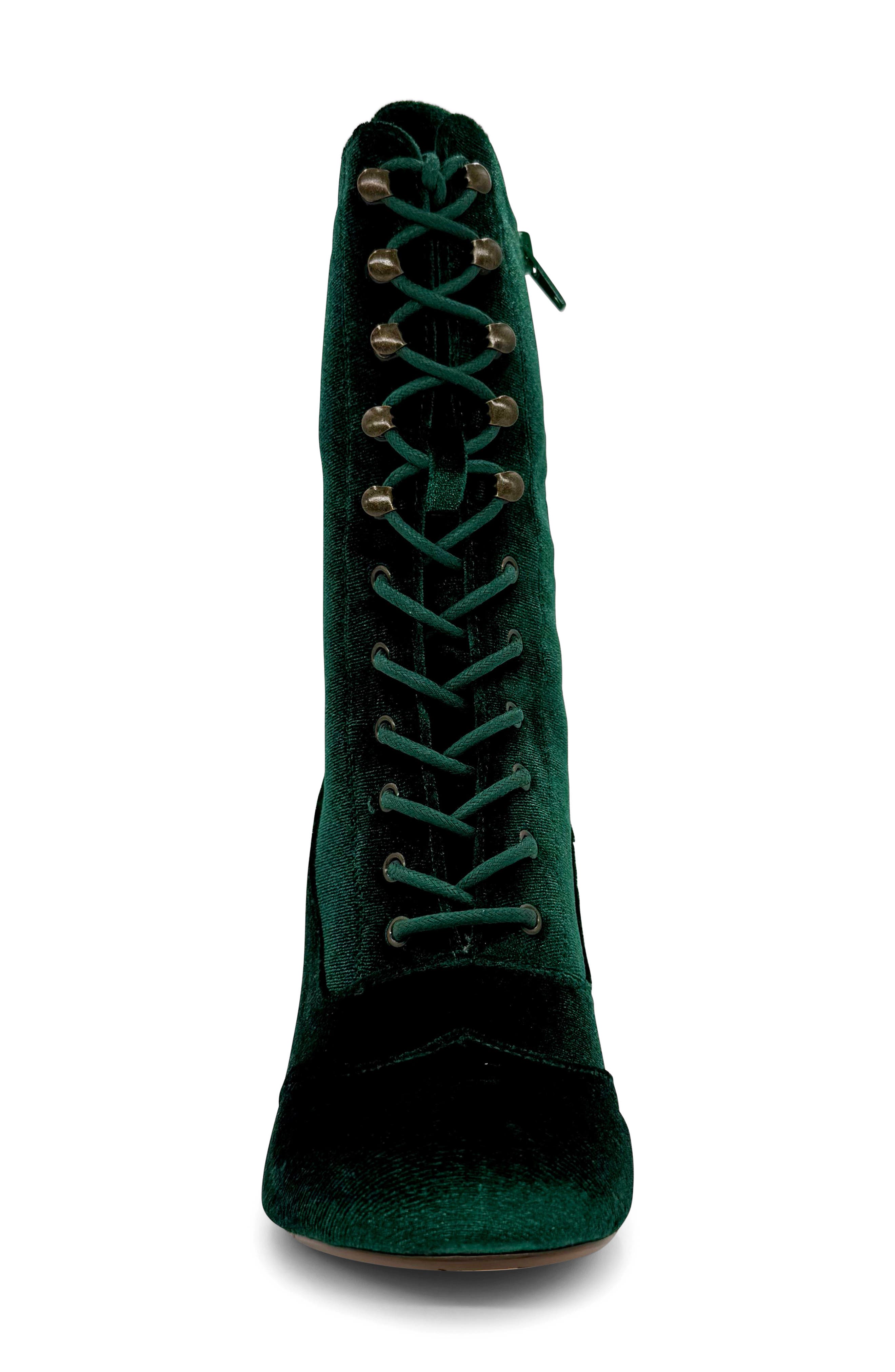 Claire Lace-Up Boot, Alternate, color, GREEN