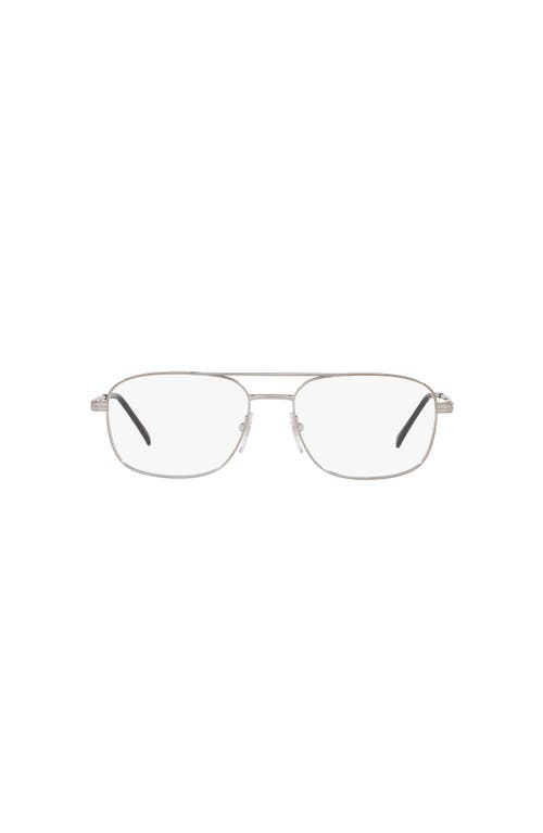 Sferoflex 56mm Square Optical Glasses In Metallic