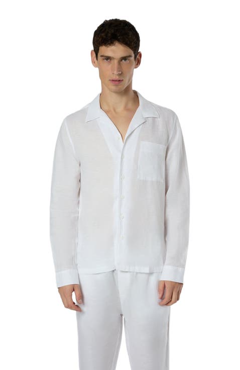 Linen Home Long Sleeve Camp Shirt