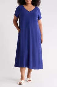 Eileen Fisher Silk Midi Dress