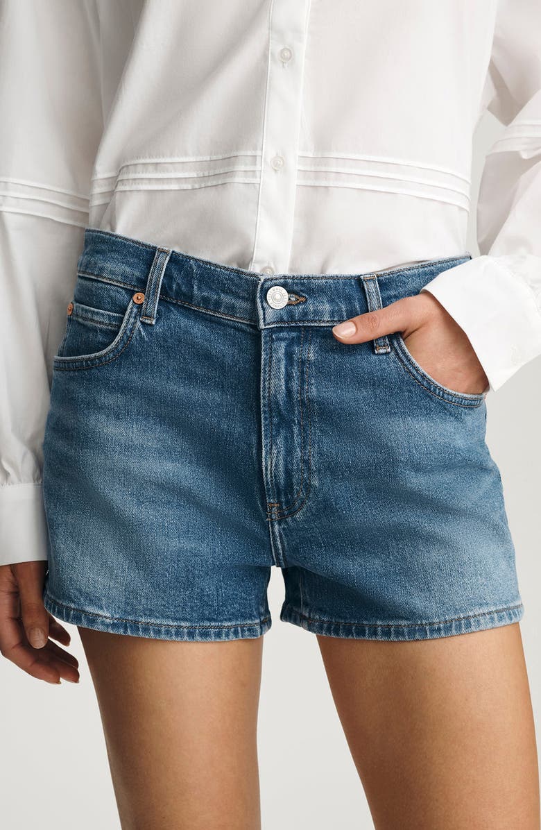 Mavi Jeans Garcia Mid Rise Denim Mini Shorts, Alternate, color,