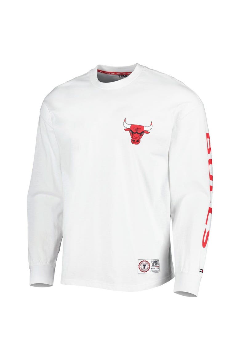 Men's Tommy Jeans Red/White Chicago Bulls Matthew 2-In-1 T-Shirt & Hoodie Combo Set, Alternate, color, Red