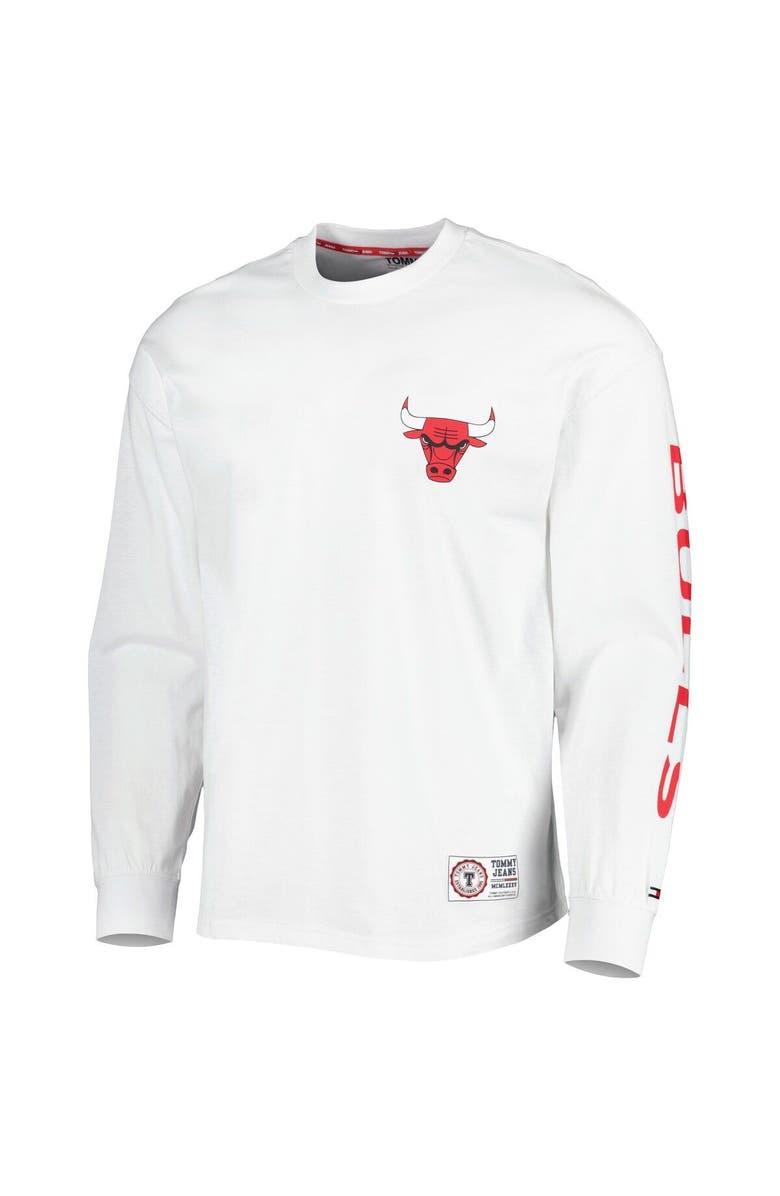 TOMMY JEANS Men's Tommy Jeans Red/White Chicago Bulls Matthew 2-In-1 T-Shirt & Hoodie Combo Set, Alternate, color, Red