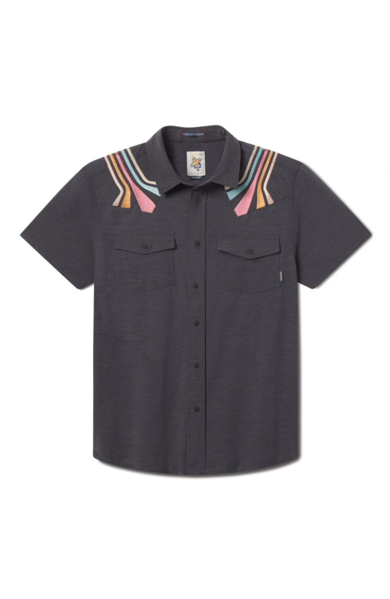 Baja Llama Retro Rays - Dissident Western Front Snap Button Up, Main, color,