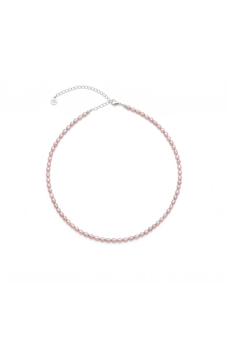 Freshwater Baroque Pearl Choker, Main, color, Silver