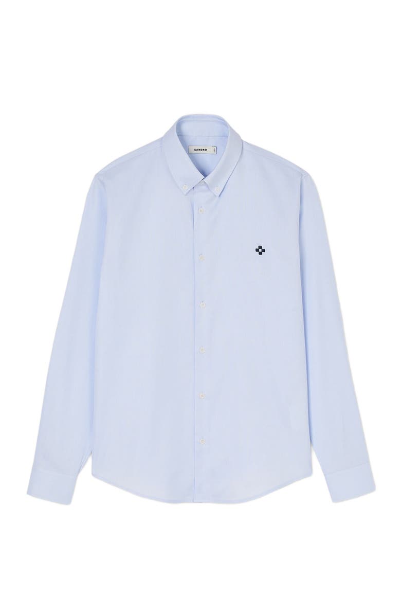 SANDRO Cross patch shirt, Alternate, color, 