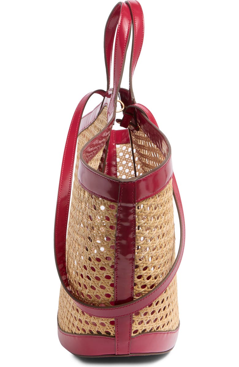 Cult Gaia Yara Rattan Cane Tote Bag, Alternate, color,