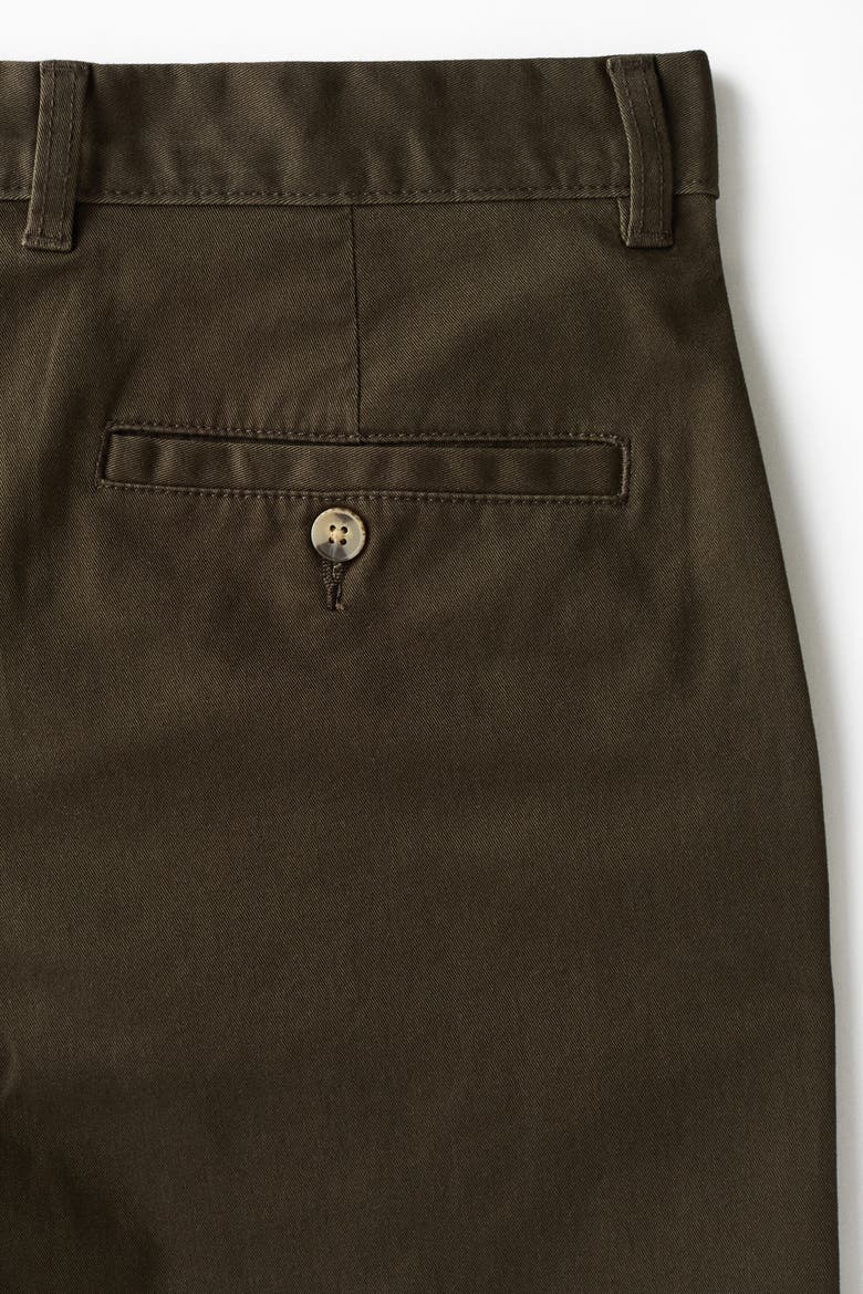 Regular Fit Cotton Chino Shorts, Alternate, color, Dark khaki green