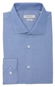 Perry Ellis Slim Fit Quad Grid Dress Shirt