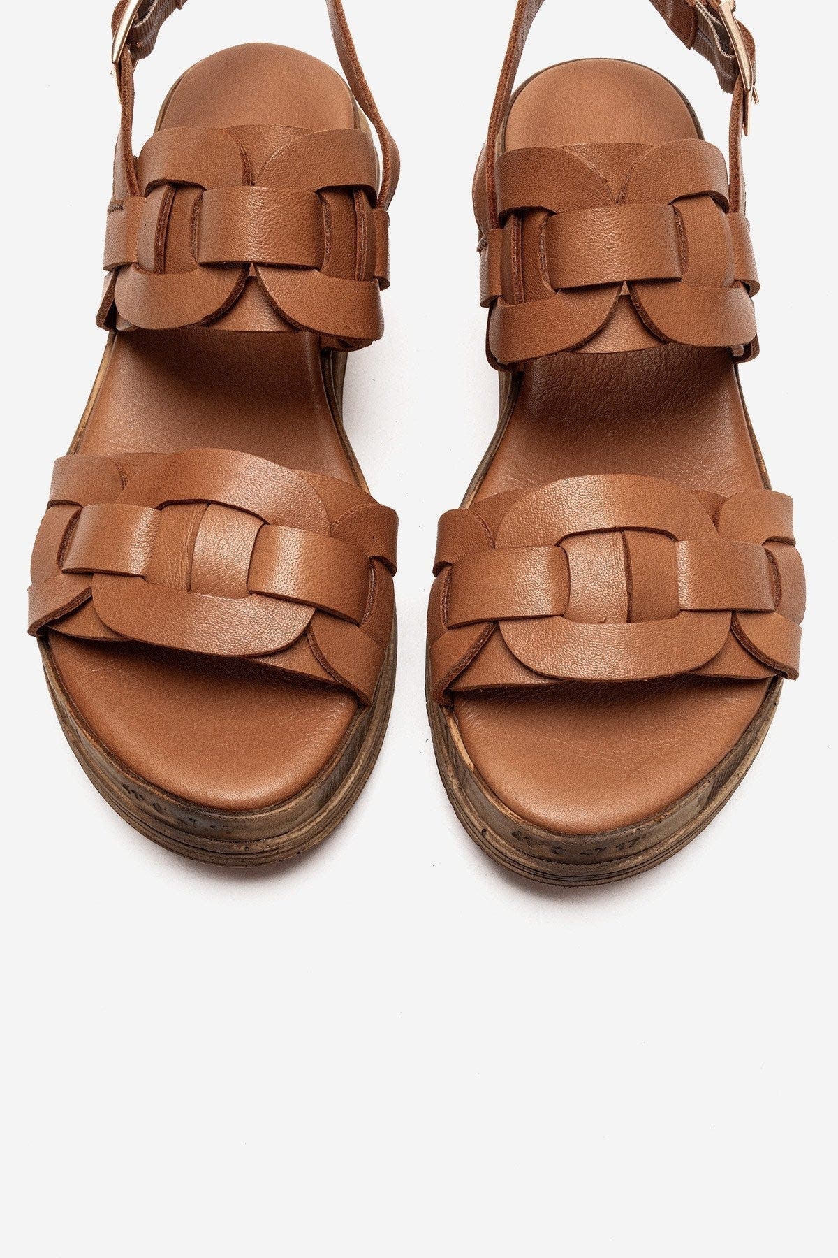 Forever & Always Shoes Elvoro Leather Sandal, Alternate, color, Cognac