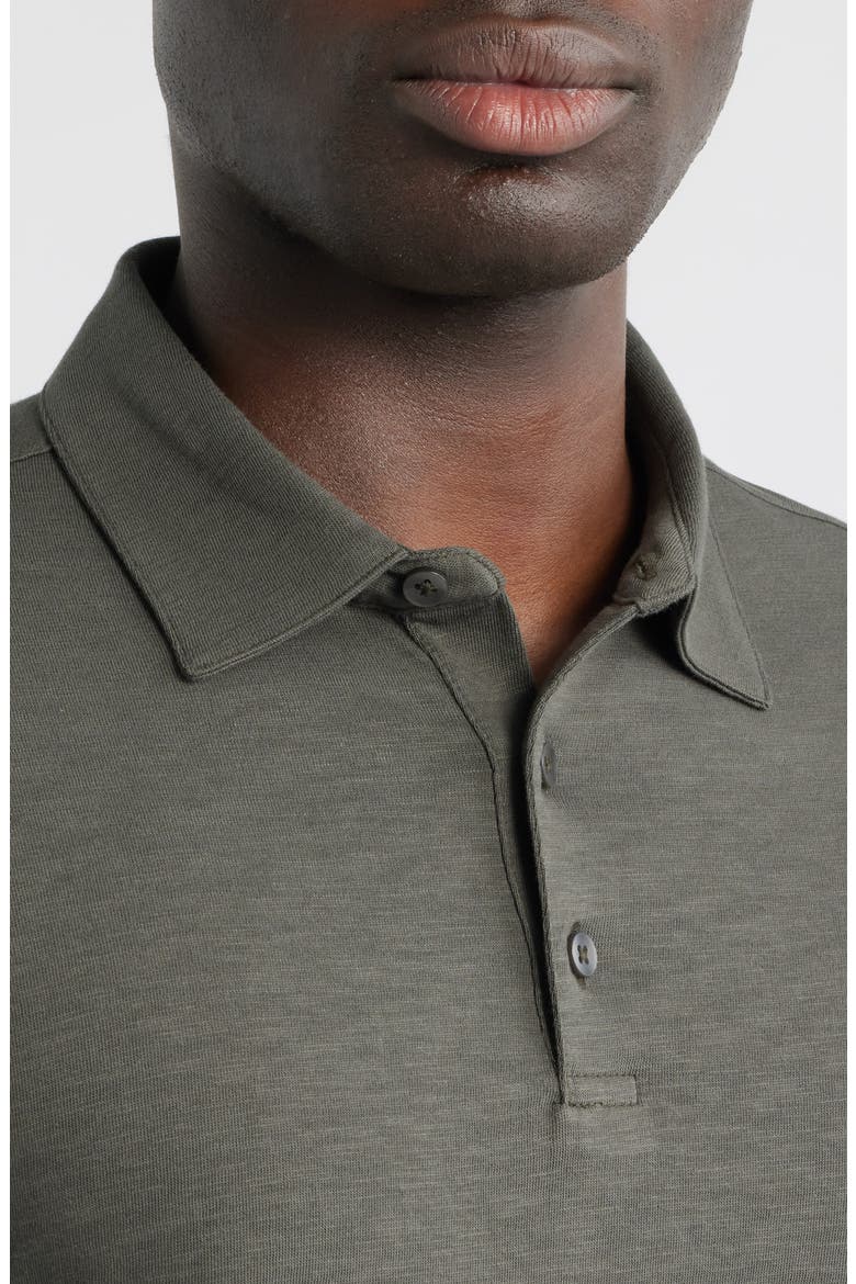 Brightwood Slub Cotton Polo, Alternate, color, BELUGA