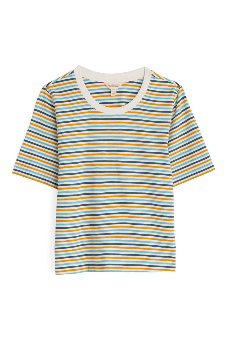Copseland Stripe Organic Cotton T-Shirt, Alternate, color, PELLITRAS TUMERIC