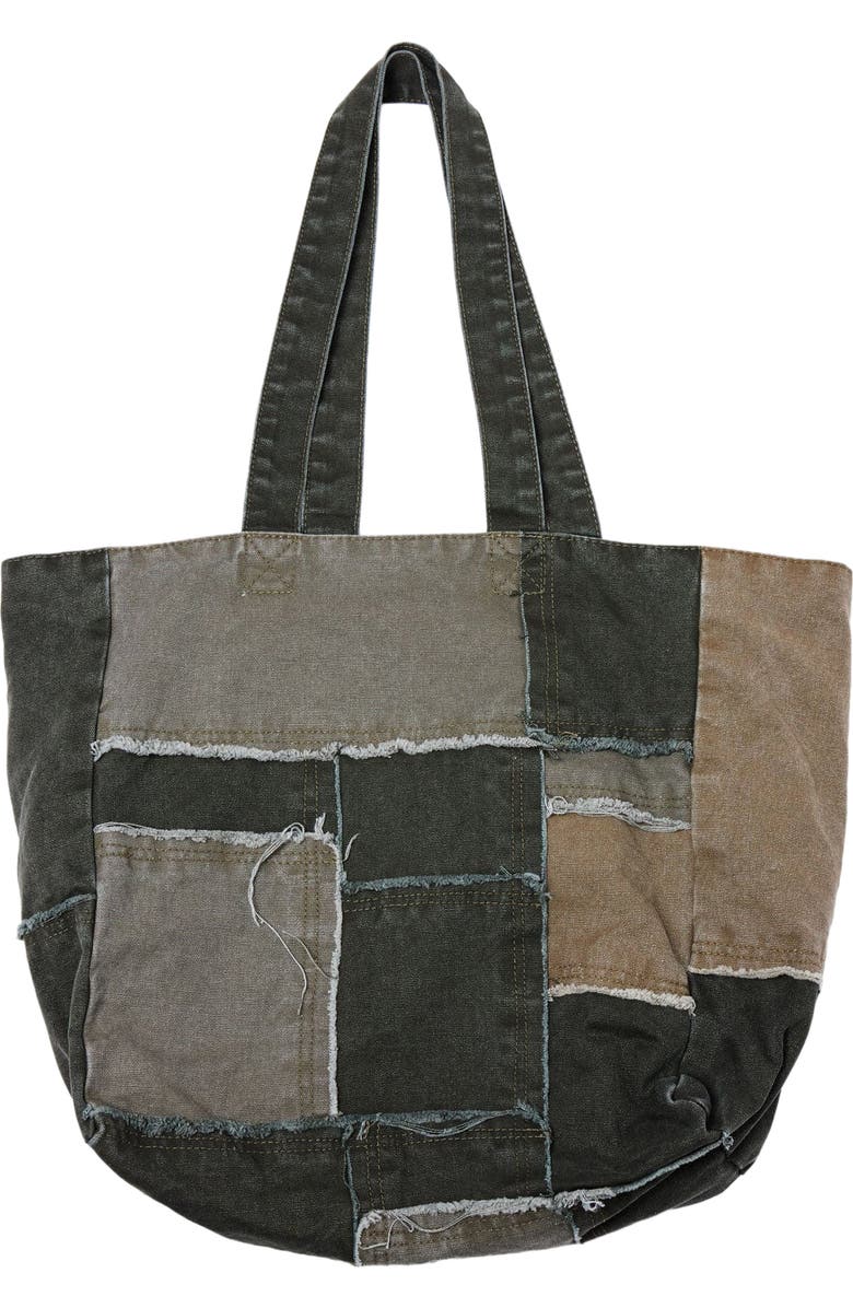 mnml Reconstructed Canvas Tote Bag, Main, color,