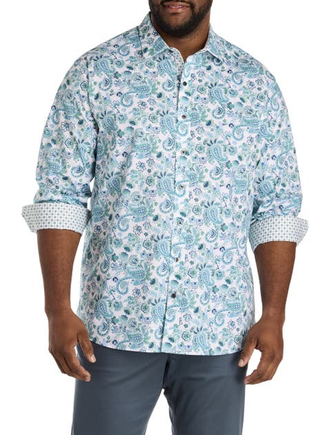 Big & Tall Large Paisley Sport Shirt