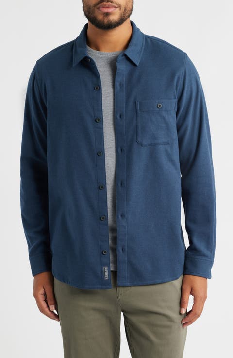 SeaWool Flannel Button-Up Shirt