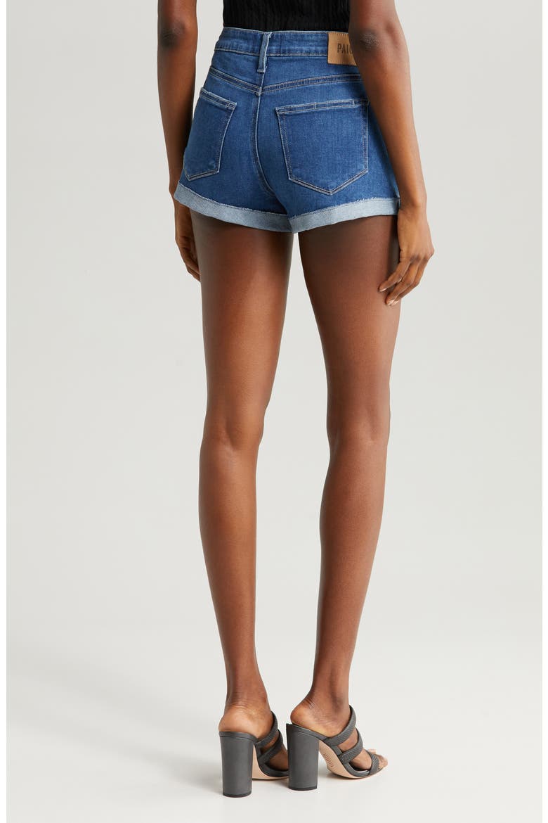 Jimmy Jimmy High Waist Cuff Denim Shorts, Alternate, color, BEGONIA
