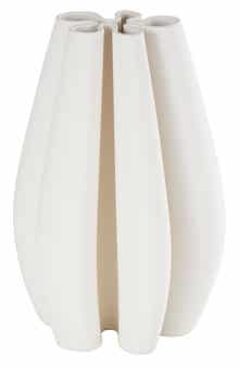 VIVIAN LUNE HOME White Ceramic Vase