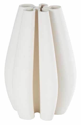 VIVIAN LUNE HOME White Ceramic Vase