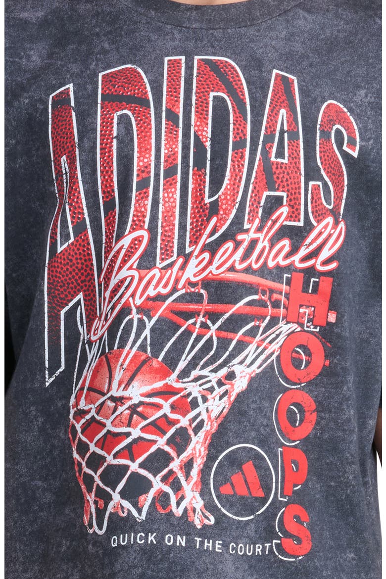 Kids' Basketball Cotton Graphic T-Shirt, Alternate, color, MEDIUM GREY