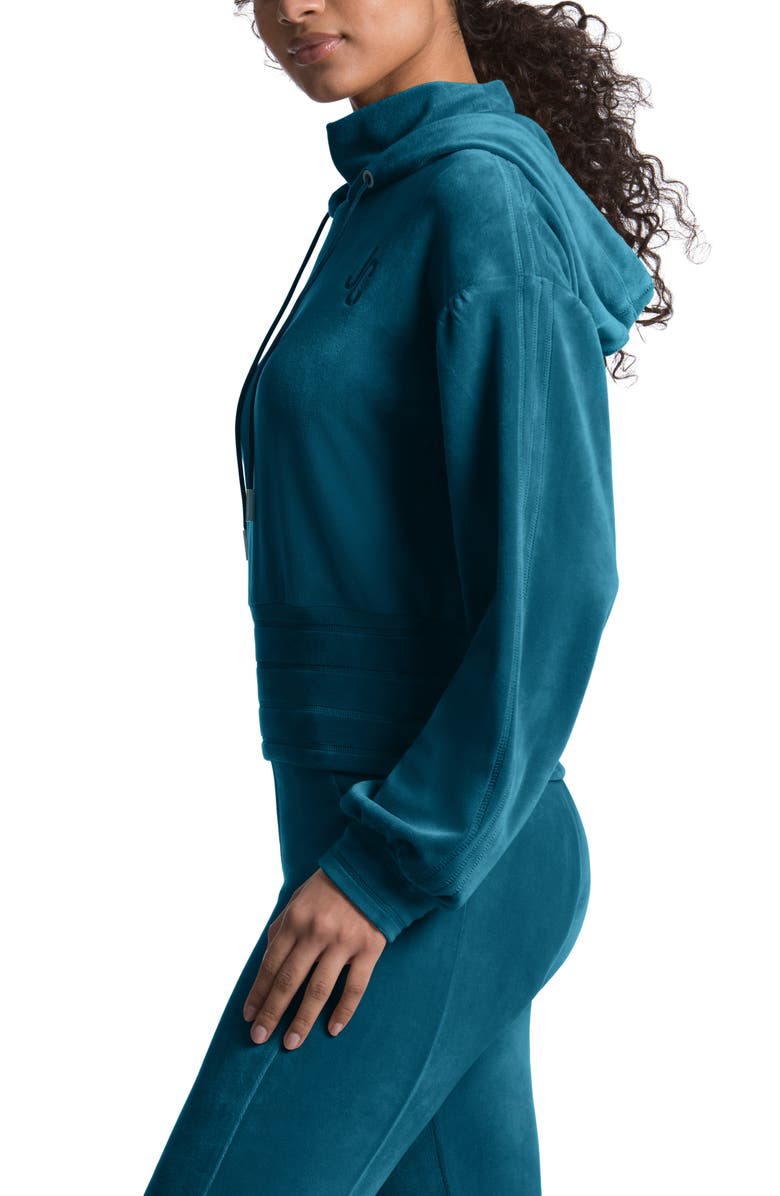 Juicy Couture Velour Hoodie, Alternate, color, 