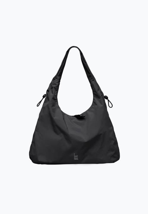Got Bag Mellow Bag Recycled Nylon Slouchy Hobo In Black