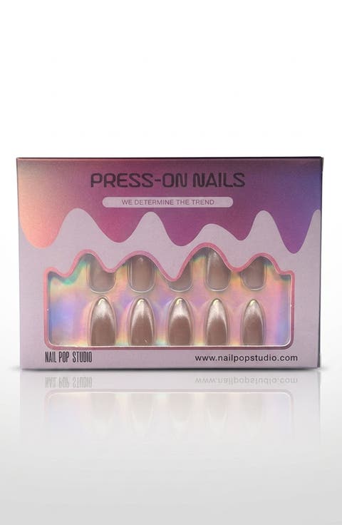 Knightshield Almond Press On Nails