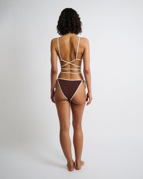 Onia Cleo Bikini Bottom In Rum/egret