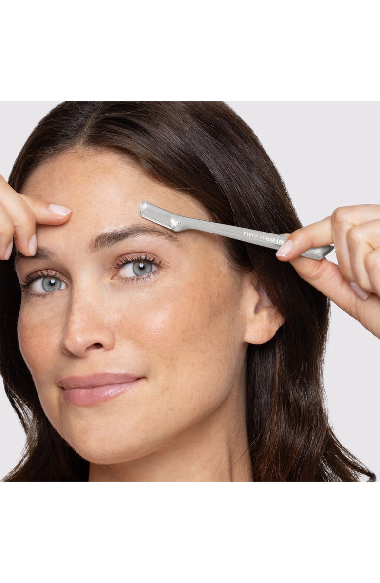 TWEEZERMAN 2-Pack Brow Razor & Mini Tweezer Set, Alternate, color, 