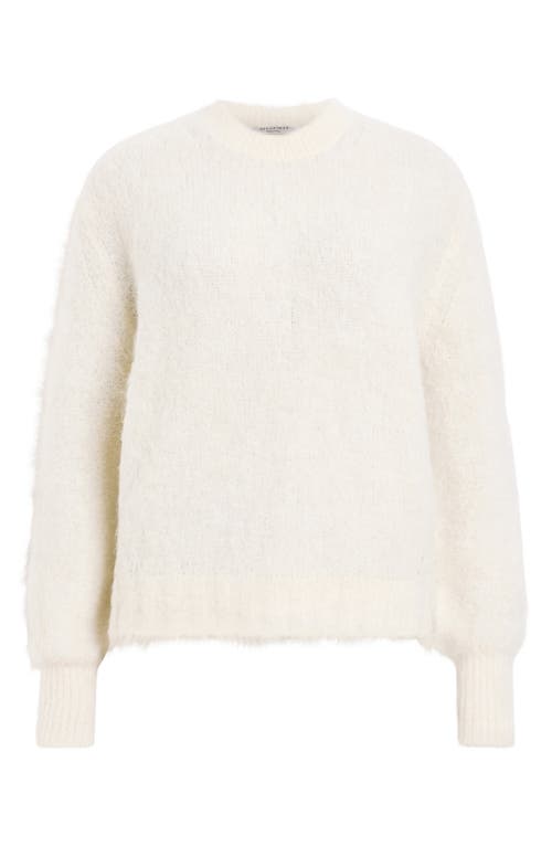 Shop Allsaints Vortex Alpaca Blend Sweater In Chalk White