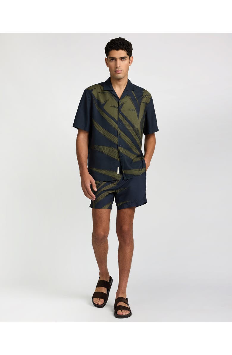 Onia Calder Buckle 5" Swim Trunk, Alternate, color, Deep Navy Multi