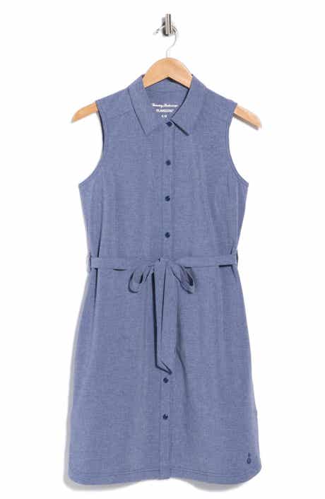 Alicia Chambray Sleeveless Shirt Dress