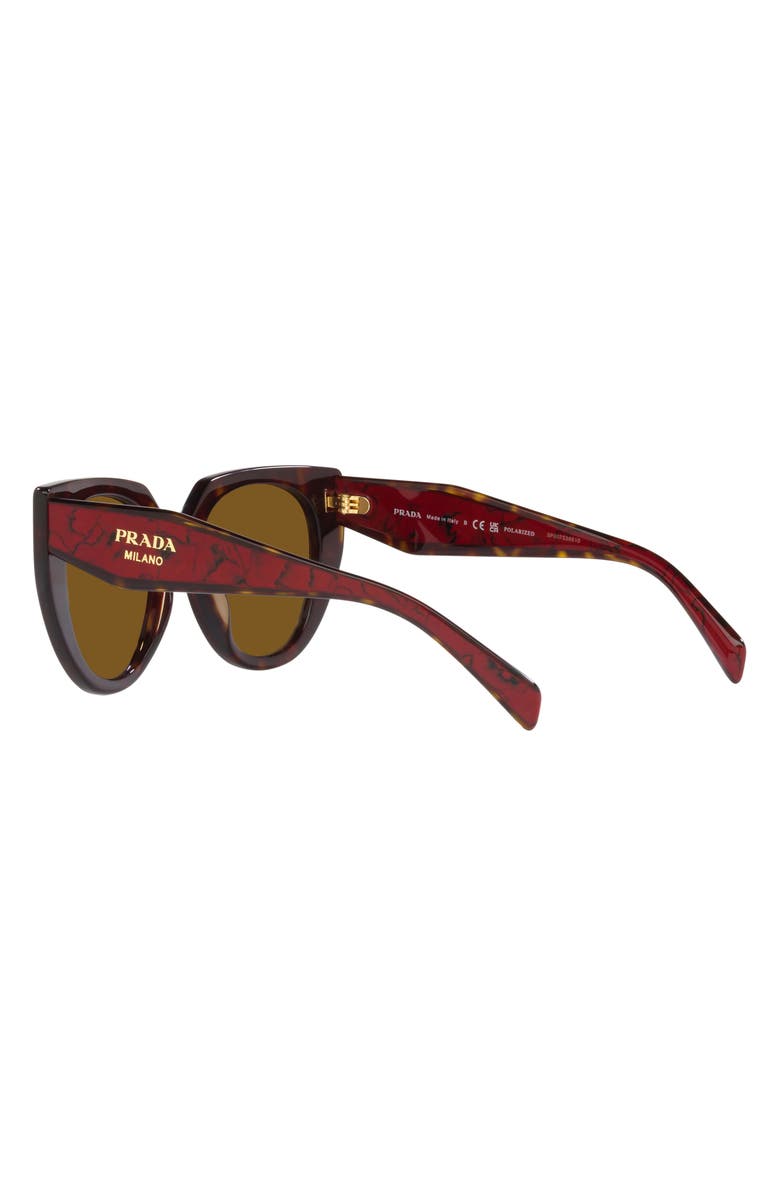 Prada 52mm Polarized Cat Eye Sunglasses, Alternate, color,